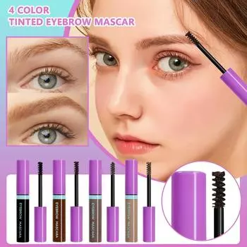 4-цветный карандаш для бровей Eyebrow Wild Eyebrow, водостойкий и не легко поддающийся трехмерному нанесению, натуральный жидкий карандаш для бровей 5 мл One Size чёрный