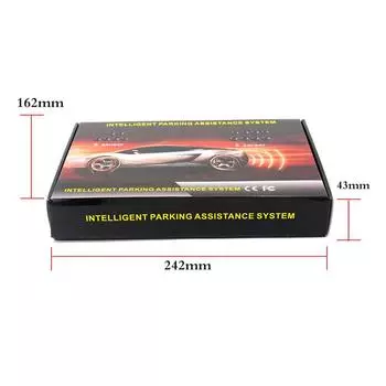 4 датчика, зуммер, 16,5 мм, комплект датчиков парковки, реверсивный радар, звуковой индикатор, система зондов Pz330-xk16.5 чёрный