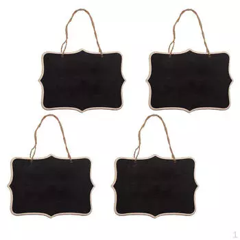 4 деревянные подвесные доски для мела, наклейка с этикеткой для садовых растений, настенная офисная памятка