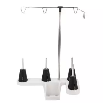 4 держателя катушек ниток из пластика и нержавеющей стали, многоцелевая подставка для катушек для бытового швейного компьютера