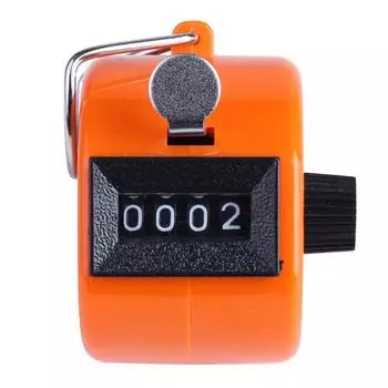4 Digit Number Hour Meter Mechanical Hand Tally Counter Tally Counter Tally Clicker Manual Counter