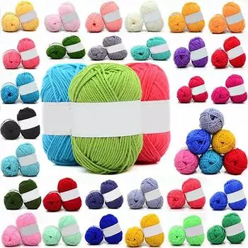 4 доли прочесанной молочной хлопчатобумажной пряжи, смешанной шерсти, пряжи для шитья одежды армия зеленый