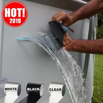 4 дюйма 10 см гибкая прочная прорезиненная водонепроницаемая клейкая лента супер толстая профессиональная формула черный, белый цвет прозрачный 10x10cm белый