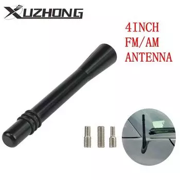 4-дюймовая черная металлическая автомобильная короткая антенна радио AM/FM антенная мачта аксессуары для FORD F-150 F150 F 150 2009-2025 чёрный