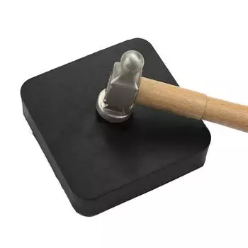 4-дюймовая резиновая скамейка, квадратная, черная, ювелирная, резиновая скамейка для изготовления ювелирных изделий и штамповки ювелирных изделий из металла