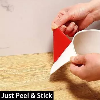 4-дюймовая самоклеящаяся виниловая настенная основа, ПВХ гибкая отделка плинтуса, самоклеящаяся основа, резиновая настенная основа