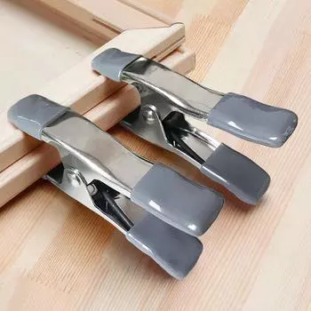 4-дюймовые прочные металлические пружинные зажимы для палаток, фонов, деревообработки, фотографии, муслина, А-образные зажимы с прочным захватом для универсального использования 4inch metal clip серый