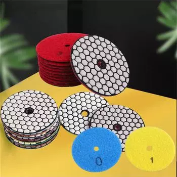 4-дюймовый 100-миллиметровый комплект алмазных полировальных дисков для влажной/сухой полировки гранита, камня, бетона, мрамора, шлифовальных полировальных дисков