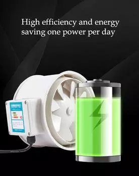 4-дюймовый бесшумный встроенный воздуховод настенный воздуходувка промышленный канальный вытяжной вентилятор 220 В для вытяжки ванной комнаты вентиляция вентиляционное отверстие EU