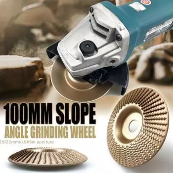 4-дюймовый диск для резьбы по дереву для 4-дюймовой угловой шлифовальной машины с 5/8-дюймовым хвостовиком, подходит для резки дерева, шлифования, заточки и машинной резки
