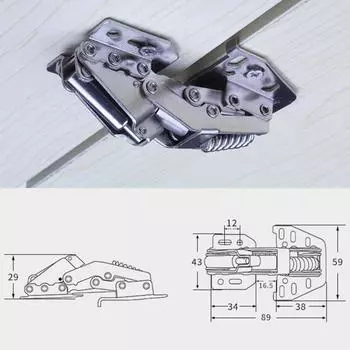 4-дюймовый гидравлический шарнир, высокопрочный прочный пружинный шарнир, дверная фурнитура для шкафа, мебельная фурнитура, бытовая техника