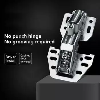 4-дюймовый гидравлический шарнир, высокопрочный прочный пружинный шарнир, дверная фурнитура для шкафа, мебельная фурнитура для дома
