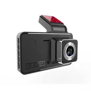 4-дюймовый IPS-экран высокой четкости 1080P с двумя объективами, записывающий видеорегистратор для вождения