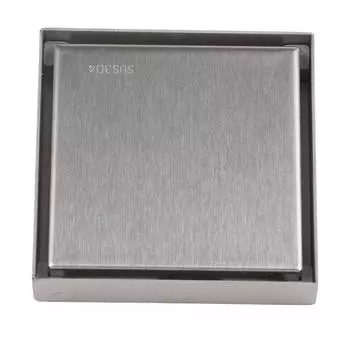 4-дюймовый квадратный невидимый слив для душа из нержавеющей стали с защитой от запаха, слив для пола в ванной комнате 1,3 мм, для укладки плитки