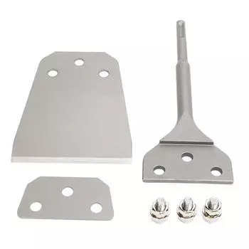 4-дюймовый скребок для пола, пружинный стальной скребок для удаления напольного покрытия с круглой ручкой для клея