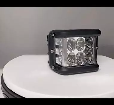 4-дюймовый светодиодный рабочий фонарь с двойной боковой стрелкой, светодиодный светильник 45 Вт, внедорожный проблесковый маячок blue 1 piece