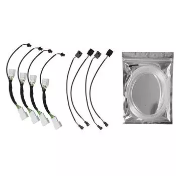 4-дверная атмосфера, окружающая лампа, отделка двери автомобиля, синяя для Toyota Camry 2018+