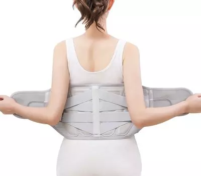 4-е поколение поясной ремень поддержка талии поясной корсет сильная поддержка талии сетка вентиляция двойное давление спорт для работы для работы унисекс серый