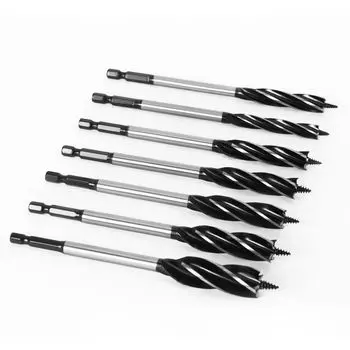 4 Edges Twist Drill Bit Four-slot Hole Opener Saw 10-35MM Auger Drill Bits Carpenter Joiner Tool 10mm