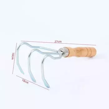 4-Foot Rake Rake Rake Rake Sea Ru Squat Tidal Experience Oyster Hami Tidal Flat Kalkurido Garden Farm 10*10*27cm