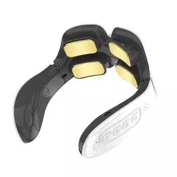 4 головки интеллектуальный шейный массажер позвоночника электрический беспроводной горячий компресс массажер для шеи