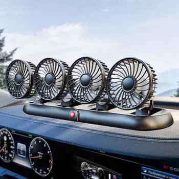 4-головочный 5V USB автомобильный охлаждающий вентилятор складной циркулятор воздуха вращение на 360° для летних аксессуаров