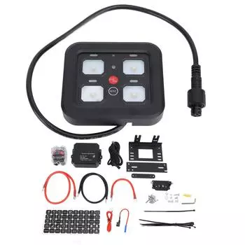 4-х групповые панели переключателей постоянного тока от 12 до 24 В, 3 режима освещения, регулируемая яркость RGB, встроенные твердотельные реле для Tru