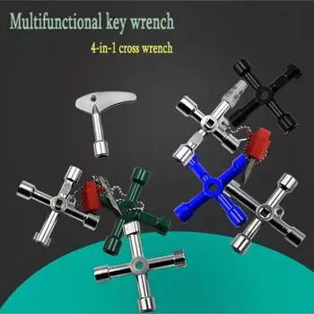 4-х ходовой ключ Phillips, мини-универсальный внутренний треугольный многофункциональный маленький крестовой ключ, ручной инструмент для ремонта автомобильного подъемника