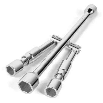 4-х сторонний складной ключ для колес - универсальный 14-дюймовый крестообразный складной ключ для колесных гаек для легковых автомобилей, грузовиков, внедорожников и автофургонов