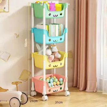 4-х уровневая тележка на колесах для домашнего использования, для хранения предметов искусства и ремесла Style A