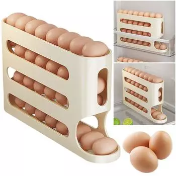 4-х уровневый кухонный контейнер для яиц, экономящий место в холодильнике, Австралия 1PCS
