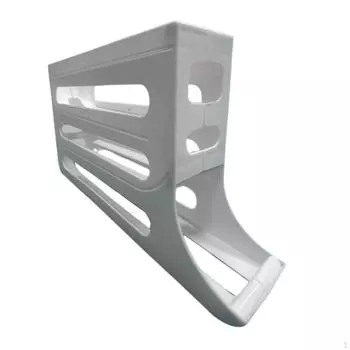 4-х уровневый лоток для яиц на 30 яиц. Держатель для холодильника. Контейнер для хранения в холодильнике. серый