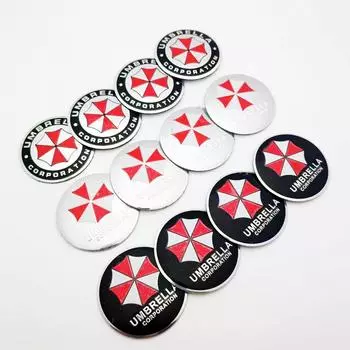 4 шт./комплект наклейки для украшения зонтика General Motors, значки на крышки колес автомобиля, наклейки на центральные значки колес автомобиля чёрный