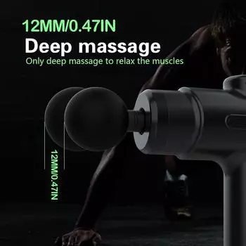 4 Head Massage Mini Massage Gun Massager Portable Smart Electric Massage Stick Multifunctional Home Fitness Equipment Type C Charge розовый
