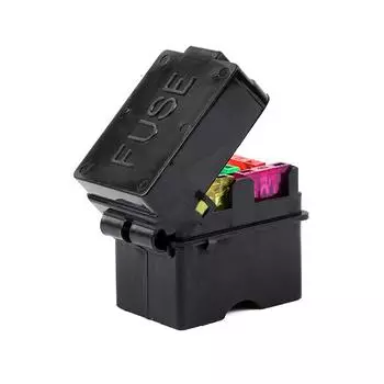 4-ходовой автомобильный страховой средний релейный предохранительный блок в сборе, блок контроллера цепи с 8 клеммами, 6 предохранителями, автомобильный предохранительный блок