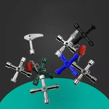 4-ходовой многоцелевой крестовой ключ, универсальный внутренний треугольный ключ, многоцелевой высококачественный ручной инструмент для ремонта труб