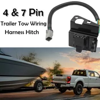 4 и 7-контактный разъем жгута проводов прицепа для F250 F350 Super Duty 2C3Z-13A576-DA 2C3Z13A576DA разъем жгута проводов в сборе