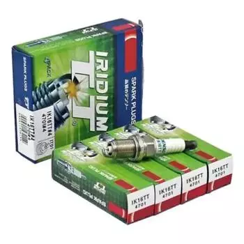 4 IK16TT-4701 Двойная иридиевая свеча зажигания для Toyota Mazda Honda Honda Hyundai Acura E2000 Eunos 30X 800 2 DY DE IK16TT 4701 4PCS