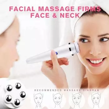 4 in 1 Electric Facial Cleansing Brush Spin Face Brush Waterproof Face Scrubber Massager with 4 Brush Heads Facial Care Machine