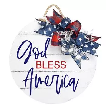 4 июля Деревянный Знак День Памяти Патриотический Знак День Независимости Украшение для Домашней Стены Передней Панели Independence day tag white