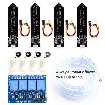 4-канальный автоматический полив цветов DIY набор 4-канальное реле автоматический полив садовых цветов автоматическое устройство для полива