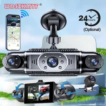 4-канальный GPS-видеорегистратор для автомобилей 4*1080P WIFI 360-градусный видеорегистратор камера заднего вида автомобильный видеорегистратор 24H комплект оборудования для автомобилей Assecories NONE