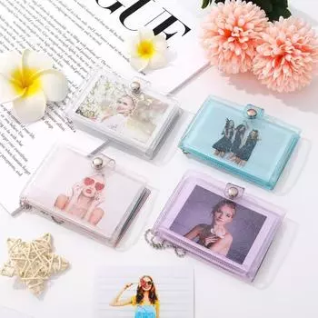 4 книги Мини-фотоальбом с брелком, фотоальбом своими руками, парная подвеска высотой 3 дюйма, фотография на удостоверение личности 4 books