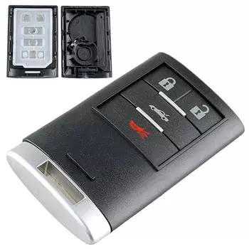 4 кнопки дистанционного ключа автомобиля брелок с маленьким ключом, пригодный для ключа Cadillac/Chevrolet Corvette 6 Buttons