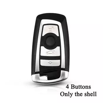 4 кнопки дистанционного смарт-ключа автомобиля оболочки для BMW CAS4 F 3 5 7 серии F10 F20 F30 F40 X5 E92 E90 чехол для ключа замена крышка Only the shell
