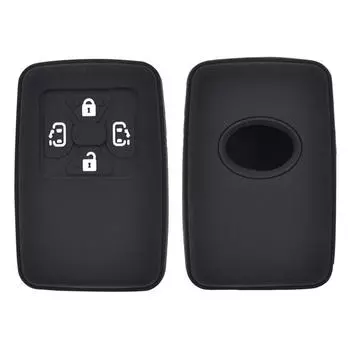 4 кнопки для Toyota Estima Alphard Vellfire, силиконовый чехол для дистанционного ключа, брелок, чехол, держатель для кожи чёрный