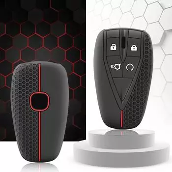 4 кнопки силиконовый автомобильный пульт дистанционного ключа чехол чехол для Changan CS35 Plus CS55 Plus CS75 Plus 2019 2020 ключ защитная сумка держатель чёрный