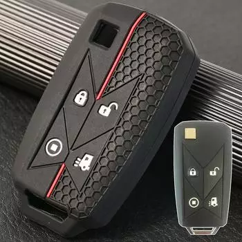 4 кнопки силиконовый брелок для ключей чехол чехол держатель защитный для Renault Gama Seris TCK зажигания евро пикап грузовик грузовик чёрный