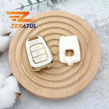 4 кнопки TPU автомобильный чехол чехол авто пульт дистанционного управления держатель брелока для Honda Civic Accord Fit CRV XRV HRV Keyless Protector аксессуары