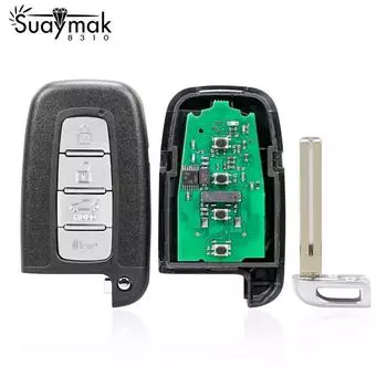 4-кнопочный дистанционный ключ для Hyundai I30 I45 Ix35 Genesis Equus Veloster Tucson Sonata Elantra/433 МГц/ID46 чип 7952 чёрный